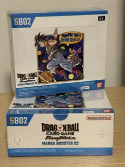 Lot of (2) Dragon Ball Super Card Game Fusion World SB02 Manga Booster Boxes - Image 1