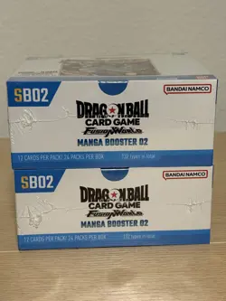 Lot of (2) Dragon Ball Super Card Game Fusion World SB02 Manga Booster Boxes - Image 2
