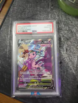 Pokemon Fusion Strike Mew v Full Art Alt. 251/264 PSA 10 Gem Mint - Image 2