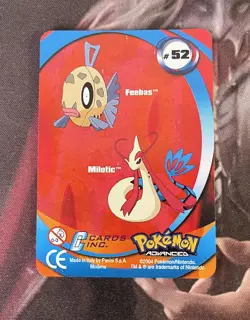 Pokemon Advanced 2004 Panini Lenticular Action Card #52 - Feebas Milotic - LP - Image 3