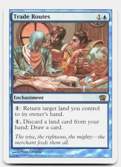 Trade Routes 109 Rare 8th Edition Magic: The Gathering Lightly Played - Image 1