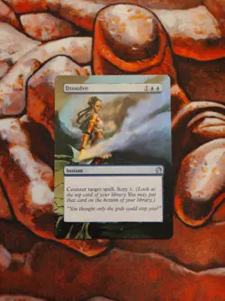 Magic the Gathering Dissolve #1 Hand Painted Unique Custom MTG Altered Art Alter - Image 1