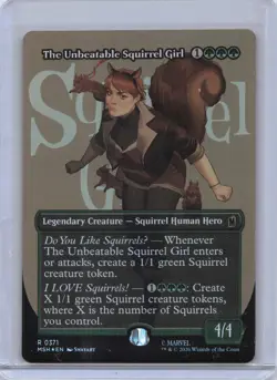 THE UNBEATABLE SQUIRREL GIRL (BORDERLESS) 371 MARVEL SUPER HEROES MTG FOIL NM/M - Image 1