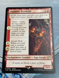 MTG Summon: Brynhildr English Final Fantasy FIN NM R0160 - Image 1