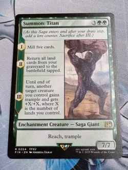 MTG Summon: Titan English Final Fantasy FIN NM R0204 - Image 1