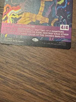 Thanos, The Mad Titan (Borderless) () Foil M Marvel Super Heroes 400 NM - Image 2