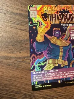 Thanos, The Mad Titan (Borderless) () Foil M Marvel Super Heroes 400 NM - Image 5