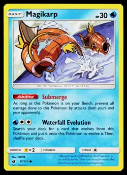 Magikarp 17/111 SM - Crimson Invasion Near Mint - Image 1
