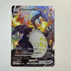 Pokemon Charizard VMAX SV107/SV122 Shining Fates Holo 330 HP Full Art - Image 1