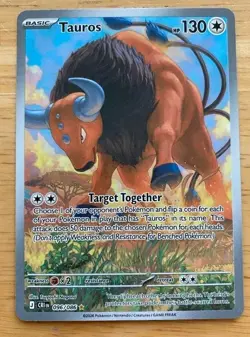 Pokemon 2026 Tauros 096/086 Chaos Rising Full Art Holo NM - Image 1