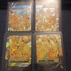 POKEMON! Pikachu V-Union SwSH Black Star Promo Set of 4 - Image 1