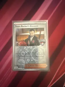 Pittsburgh Regional Stamped Playmat And Team Rockets Giovanni Near Mint Pokemon - Image 2