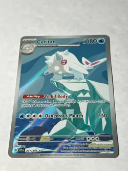 Pokemon TCG Cetitan 201/191 Sv08: Surging Sparks Holo Illustration Rare NM - Image 1