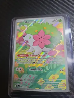 Pokemon Shaymin 185/182 Sv10: Destined Rivals Illustration Rare Holo Basic 80HP - Image 2
