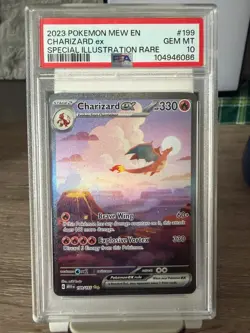 2023 POKEMON MEW EN-151 #199 CHARIZARD EX SPECIAL ILLUSTRATION RARE PSA 10 - Image 1