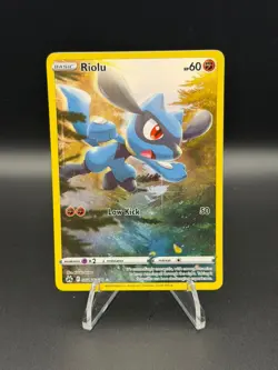 Riolu GG26/GG70 Holo Crown Zenith Galarian Gallery Pokemon Holo NM - Image 1