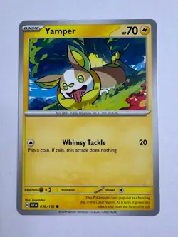 Yamper 058/162 Common Temporal Forces Pokemon Near Mint - Image 1