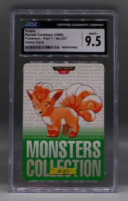 Japanese Pokemon carddass VULPIX #037 Bandai Japan 1996 CGC 9.5 Rare part 1 - Image 3