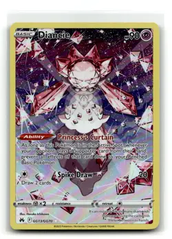 Diancie GG13/GG70 Holo Crown Zenith Galarian Gallery Pokemon Holo NM - Image 1