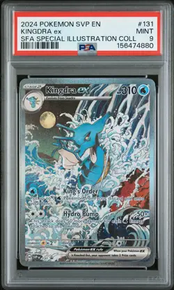 2024 POKEMON SVP EN-SV BLACK STAR PROMO #131 KINGDRA EX PSA 9 - Image 1