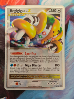 Pokemon TCG Regigigas Lv.X DP30 Black Star Promo LP - Image 1