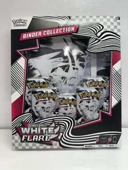 🔥 Pokemon TCG: Scarlet & Violet - WHITE FLARE Binder Collection NEW FAC SEALED - Image 1
