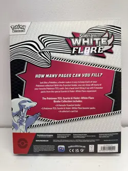 🔥 Pokemon TCG: Scarlet & Violet - WHITE FLARE Binder Collection NEW FAC SEALED - Image 2