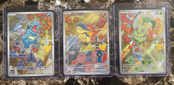 Pokemon First Partner Illustration Series 2: Totodile, Cyndaquil & Chikorita - Image 1