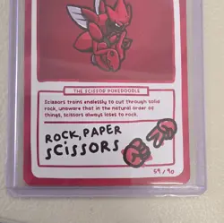 Scizzors (Scizor) 59/90 - Pokedoodles Set 2 Fan Art- Pokemon - Image 2