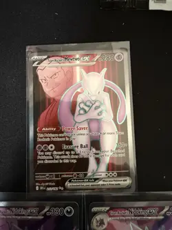 Pokemon TCG Team Rocket's Mewtwo ex 213/182 Destined Rivals Ultra Rare Holo NM - Image 2