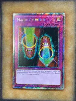 Yugioh Magic Cylinder RA03-EN115 Platinum Secret Rare 1st Ed NM - Image 1