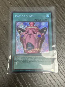 YuGiOh! Pot of Sloth - CORI-EN061 - Secret Rare - NM - Chaos Origins - Image 1