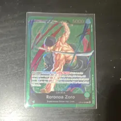 Bandai One Piece CCG Roronoa Zoro Leader OP12-020 Alt Art Foil 5000 EN - Image 1