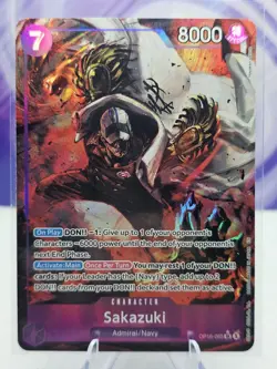 ONE PIECE Sakazuki (Alt Art) OP16-065 SR The Time of Battle ENGLISH NM - Image 1