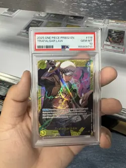 Trafalgar Law OP10-119 PSA 10 GEM MINT Parallel Secret Rare One Piece PRB02 - Image 1