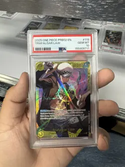 Trafalgar Law OP10-119 PSA 10 GEM MINT Parallel Secret Rare One Piece PRB02 - Image 3