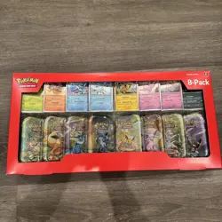 Pokemon TCG Prismatic Evolutions Costco 8 Mini-Tin Bundle w/ Promo Cards NEW - Image 1