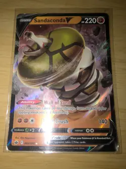SANDACONDA V 2021 POKEMON SWSH CHILLING REIGN HOLO RARE A 089/198 Q0513 - Image 1