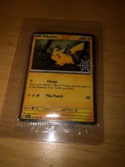 Pikachu NM SEALED Snowflake STAMPED Holiday Calendar 2025 025/165 Pokemon 151 - Image 1