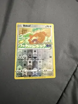 Bidoof (Peelable Ditto) 059/078 Pokemon GO Reverse Holo Pokemon TCG - Image 1