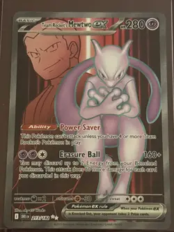 Pokemon - Team Rocket’s Mewtwo EX - Destined Rivals - #213 - Near Mint Condition - Image 1