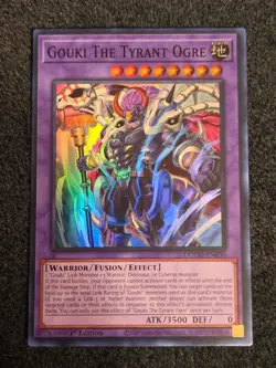 Yugioh Gouki the Tyrant Ogre DOOD-EN036 1st Edition Super Rare NM In Hand - Image 1