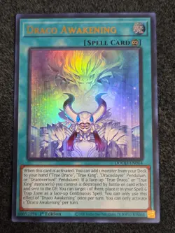Yugioh Draco Awakening DOOD-EN064 1st Edition Ultra Rare NM In Hand - Image 1