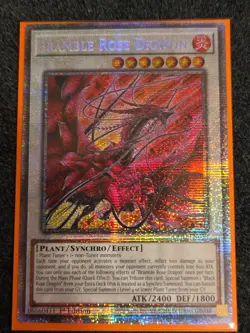 Yugioh! Bramble Rose Dragon DOOD-EN039 STARLIGHT Doom of Dimensions In Hand - Image 1