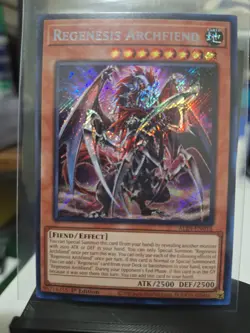 Yugioh Alliance Insight - Regenesis Archfiend - Secret Rare - ALIN-EN016 - Image 1