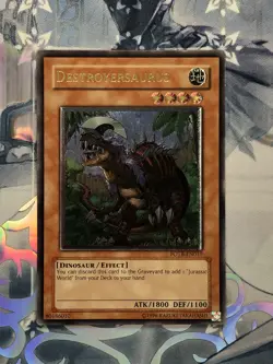 FOTB-EN017 Destroyersaurus Ultimate Rare UNL Edition Lightly Played YuGiOh TCG - Image 1