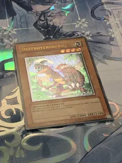 FOTB-EN017 Destroyersaurus Ultimate Rare UNL Edition Lightly Played YuGiOh TCG - Image 2