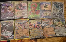 10 Pokemon Card EX lot Promos Double Rares Full Arts Thunderus Koraidon Genesect - Image 1