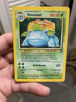 Pokemon TCG Venusaur Base Set 2 Holo Unlimited Rare Card 18/130 - Image 1
