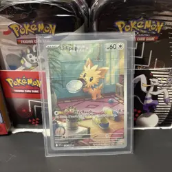 Pokemon TCG Lillipup 154/086 Illustration Rare Card White Flare NM - Image 1